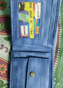 Blue Bi-Fold Wallet