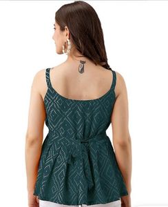 y2k desi green adjustable kurti