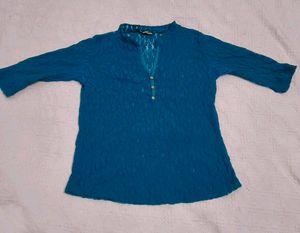 Very Beautiful V Neck Net Top