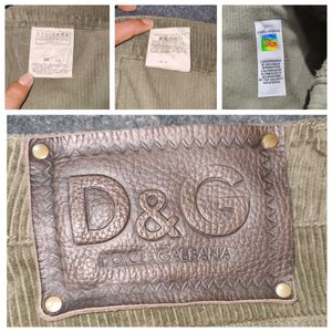 ​D&amp;G (Dolce &amp; Gabbana) Vintage Corduroy Cargo Pant