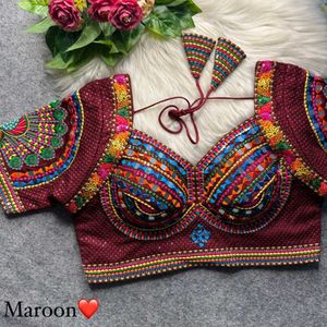 NAVRATRI SPECIAL PEACOCK DESIGN🦚 REAL MIRROR WORK