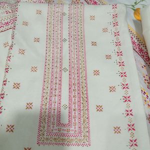 Flower Printed Cotton Suit