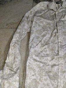 Men's Floral Print Button-Down Shirt