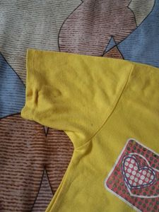 Cute Yellow Graphic Tee