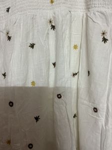 White Embroidered Summer Dress