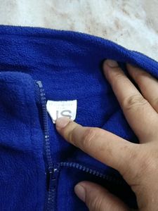 Blue Fleece Zip-Up Jacket
