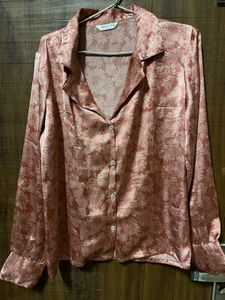 Stylish Pink Floral Print Shirt