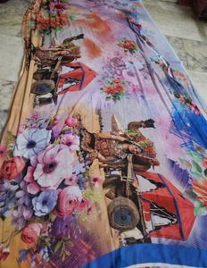 3D Digital Print Saree
