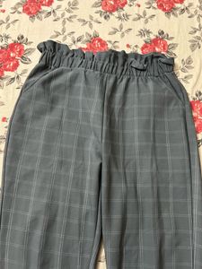 Stylish formal Checkered grey Pants
