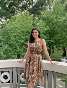 sale -new classy  Paisley Print Sleeveless Dress