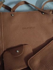 Stylish Brown Handbag Set
