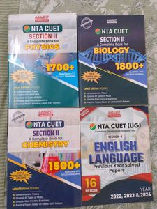 NTA CUET  Physics, Biology, Chemistry And English