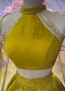 Elegant Mustard Yellow Lehenga Choli