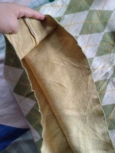 Argyle Knit Korean style Midi Skirt