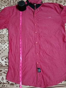 Men's Pink Casual Shirt