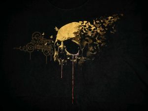 Y2K Affliction Skull Graphic Print Tee
