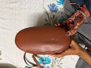 Brown Leather Hobo Bag
