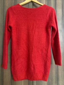 Red V-Neck Sweater