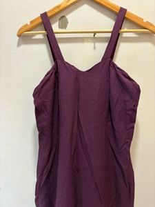 Elegant Plum Maxi Dress