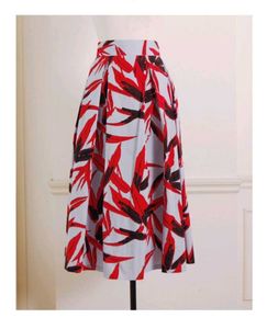 Stylish Printed Midi Skirt