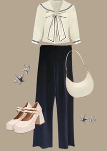 navy blue straight pants ✧