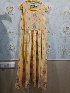Embroidered Yellow Kurta