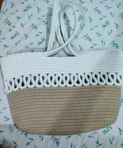 Stylish Woven Rope Tote Bag