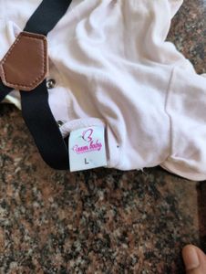 2pcs Toddler baby girl white and green checked