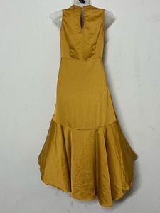 AND BRANDED Satin High Neck Dress