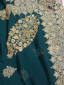 Elegant Grey &amp; Gold Kurta With Dupatta