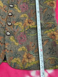 Floral Print Men's Vest