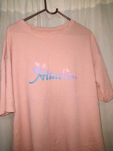 Pink 'Attention' Tee