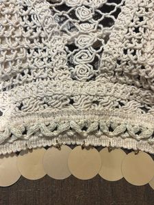 Boho Crochet Bikini Top with Sequins