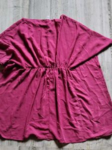 Beaded Berry Kaftan Top