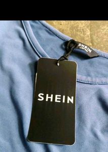 Blue Thumbhole Crop Top