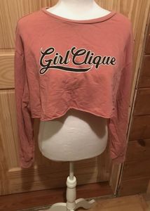 H&amp;M Girl Clique Oversized Cropped Top