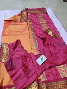 Handloom kanchi silk cotton saree