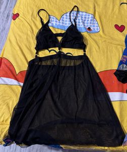 Black Sheer Lingerie Set