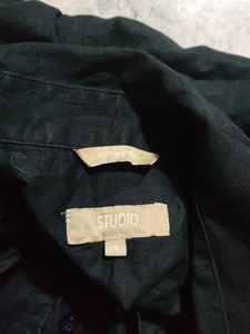 Black Button-Down Shirt