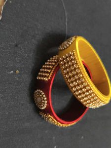 Elegant Handmade Silk Thread Bangles