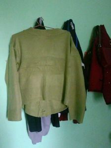 Green Button-Down Cardigan