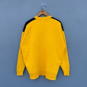 Yellow Graphic Print Sweater