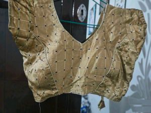 Golden Embroidered Blouse