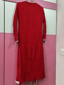 red georgette kurta