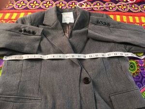 Gray Casual Blazer