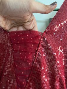 Sparkling Red Sequin Dress