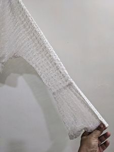 🤍 PRETTY WHITE LACE WRAP TOP 🤍