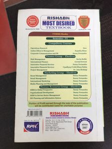 TYBMS Service Sector Management HRM Book