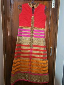 Elegant Striped ethnic kurta set