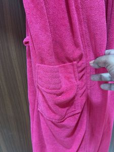 Cozy Pink Hooded Robe